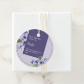 Violet Herbal Tea Business Label (In situ)