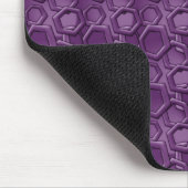 Violet Hexagons Patroon Muismat (Hoek)