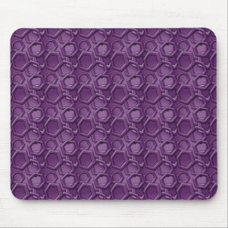 Violet Hexagons Patroon Muismat