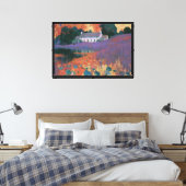 Violet Hill Boerderij Canvas Afdruk (Insitu (Slaapkamer))