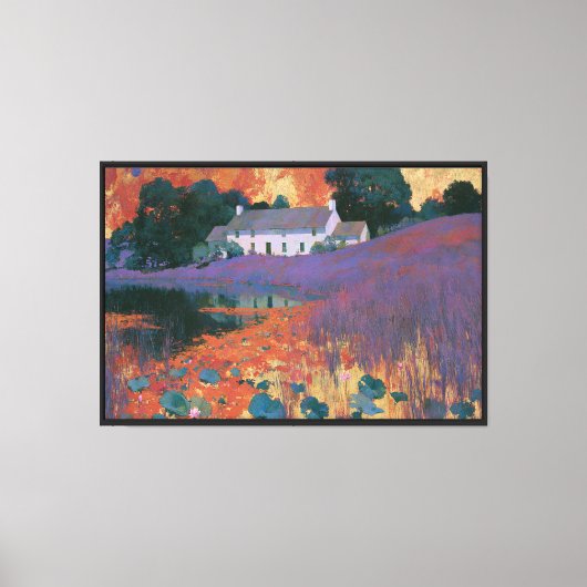 Violet Hill Boerderij Canvas Afdruk (Voorkant)
