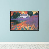 Violet Hill Boerderij Canvas Afdruk (Insitu (Houten vloer))