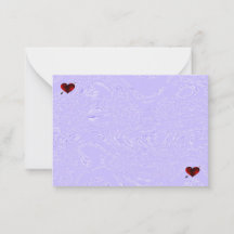 Violet Honeycomb en Hearts Notitiekaarten
