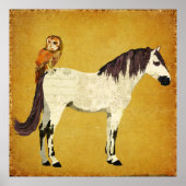 Violet Horse en Owl Poster (Voorkant)