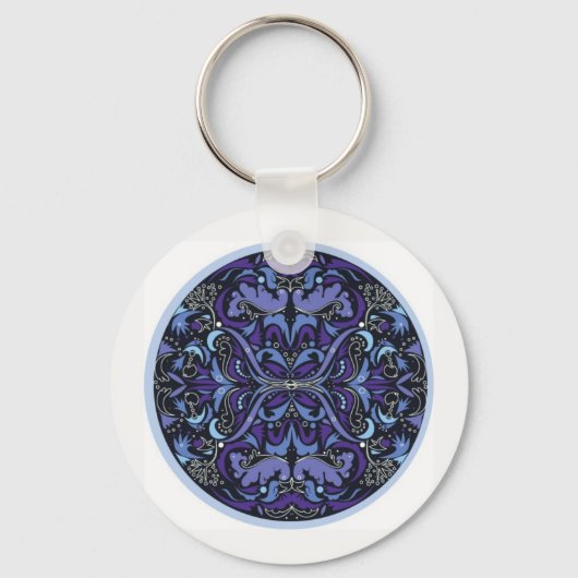 Violet Hour Art Deco sleutelhanger (Voorkant)
