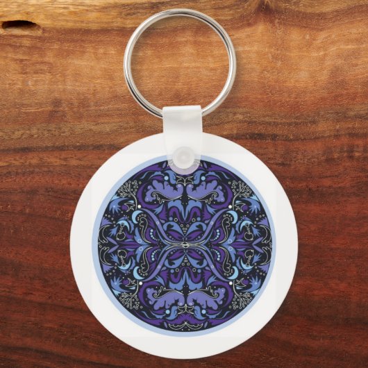 Violet Hour Art Deco sleutelhanger (Voorkant)