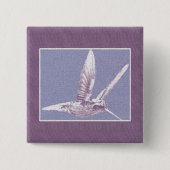 Violet Hummingbird Button (Voorkant)