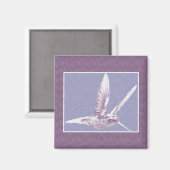 Violet Hummingbird Magnet (Voorkant / Achterkant)