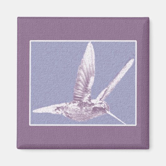 Violet Hummingbird Magnet (Voorkant)