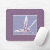 Violet Hummingbird Mousepad Muismat (Met muis)