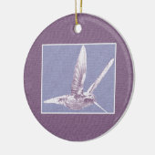 Violet Hummingbird Ornament (Links)