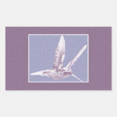 Violet Hummingbird Rechthoekige Sticker (Voorkant)