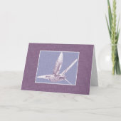 Violet Hummingbird Wenskaart Kaart (Voorkant)