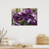 Violet Hyacinths Poster (Keuken)