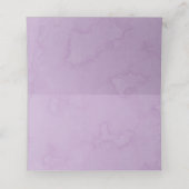 Violet Hydrangea Bloemen Vlinder Trouwtafel Plaatskaartje (Binnenkant ongevouwen)