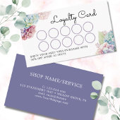 Violet hydrangeas klantenkaartje