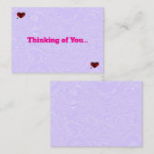 Violet Ice en Hearts Notitiekaarten Notitiekaartje (Voorkant / Achterkant)