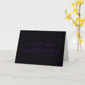 Violet ik hou van je kaart (Gele Bloem)