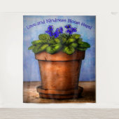 Violet in Bloom Wandkleed (Voorkant)