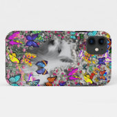 Violet in Butterflies - White Westie Dog Case-Mate iPhone Case (Achterkant (horizontaal))
