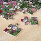 Violet in Flowers - White Westie Dog Legpuzzel (Zijkant)