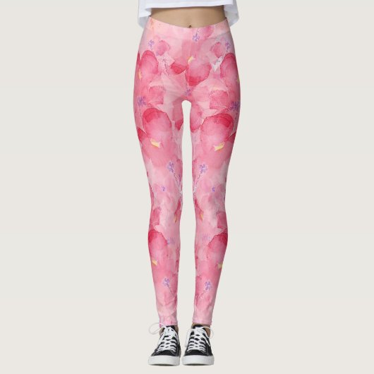 Violet in roze leggings (Voorkant)