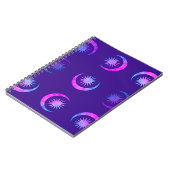 Violet Indigo Paarse maan & zon Zen Dream Journal Notitieboek (Linkerzijde)