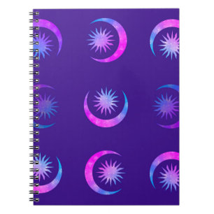 Violet Indigo Paarse maan & zon Zen Dream Journal Notitieboek