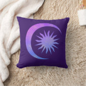 Violet Indigo Paarse Moon & Sun Zen Bedroom Kussen (Deken)