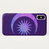 Violet Indigo Paarse Moon & Sun Zen Case-Mate iPhone Case (Achterkant (horizontaal))
