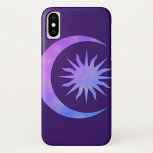 Violet Indigo Paarse Moon & Sun Zen Case-Mate iPhone Case