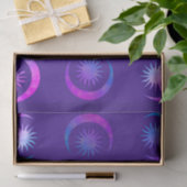 Violet Indigo Paarse Moon & Sun Zen Party Package Tissuepapier (Geschenk)