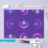 Violet Indigo Paarse Moon & Sun Zen Party Package Tissuepapier (Craft)