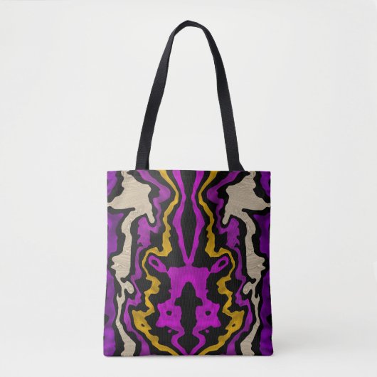Violet indrukken tote bag (Voorkant)