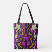 Violet indrukken tote bag (Achterkant)
