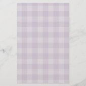 Violet ingecheckte achtergrond briefpapier (Voorkant)