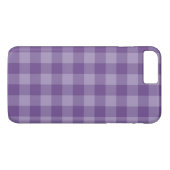 Violet ingecheckte achtergrond Case-Mate iPhone case (Achterkant (Horizontaal))