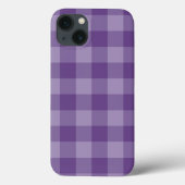 Violet ingecheckte achtergrond Case-Mate iPhone case (Achterkant)