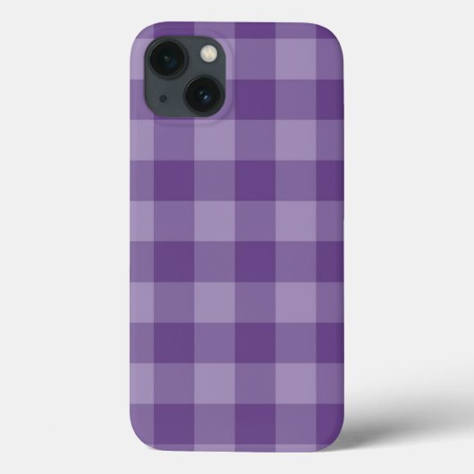 Violet ingecheckte achtergrond Case-Mate iPhone case (Achterkant)