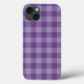Violet ingecheckte achtergrond Case-Mate iPhone case (Achterkant)