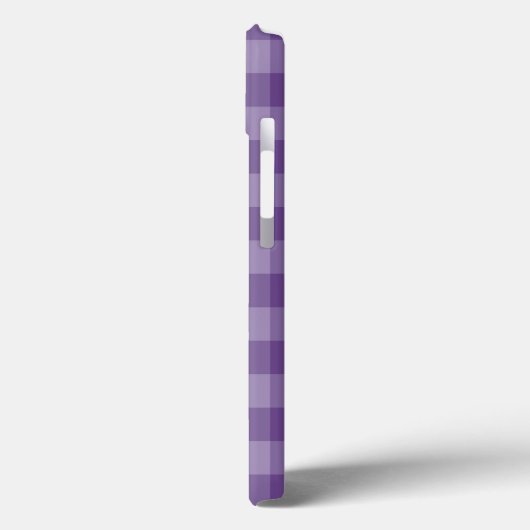 Violet ingecheckte achtergrond Case-Mate iPhone case (Achterkant / Links)