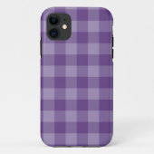 Violet ingecheckte achtergrond Case-Mate iPhone case (Achterkant)