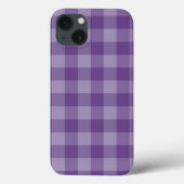 Violet ingecheckte achtergrond Case-Mate iPhone case (Achterkant)