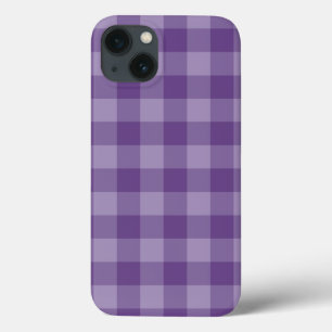 Violet ingecheckte achtergrond Case-Mate iPhone case