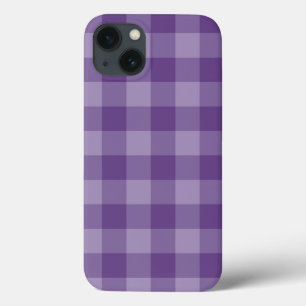 Violet ingecheckte achtergrond Case-Mate iPhone case