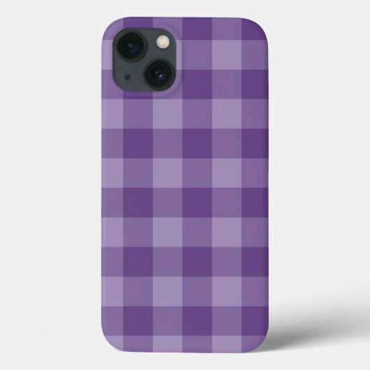 Violet ingecheckte achtergrond Case-Mate iPhone case (Achterkant)