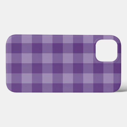 Violet ingecheckte achtergrond Case-Mate iPhone case (Achterkant (horizontaal))