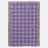 Violet ingecheckte achtergrond deken (Voorkant Verticaal)