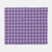 Violet ingecheckte achtergrond fleece deken (Voorkant (Horizontaal))