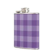 Violet ingecheckte achtergrond heupfles (Links)